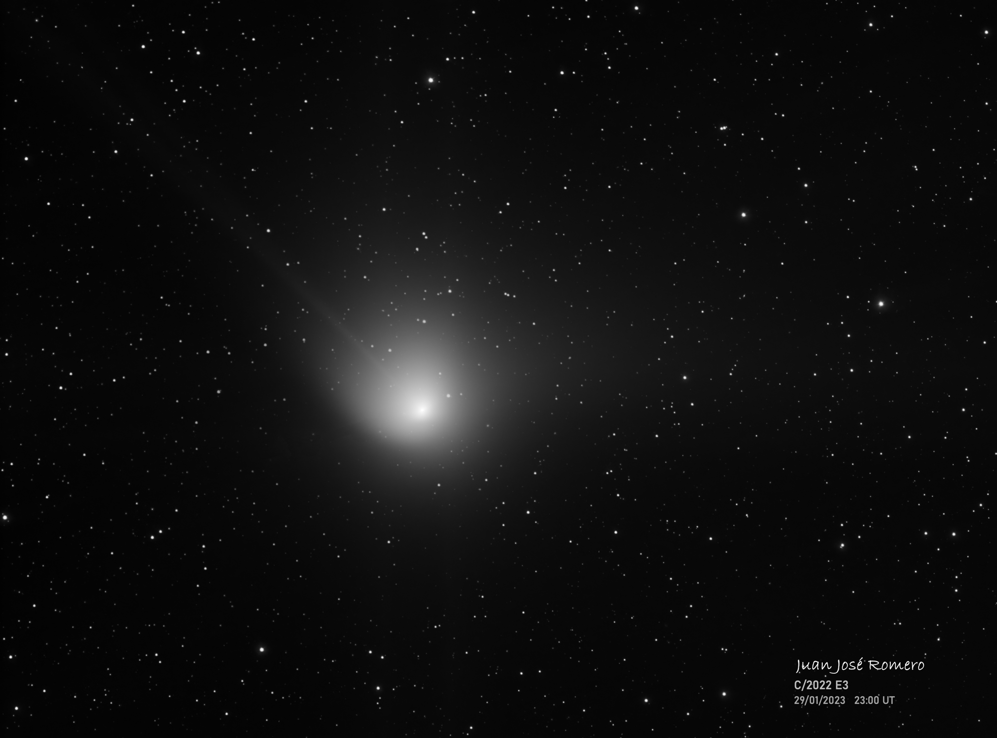 Camp de visió amb filtre CLS: C/2022 E3 (ZTF)