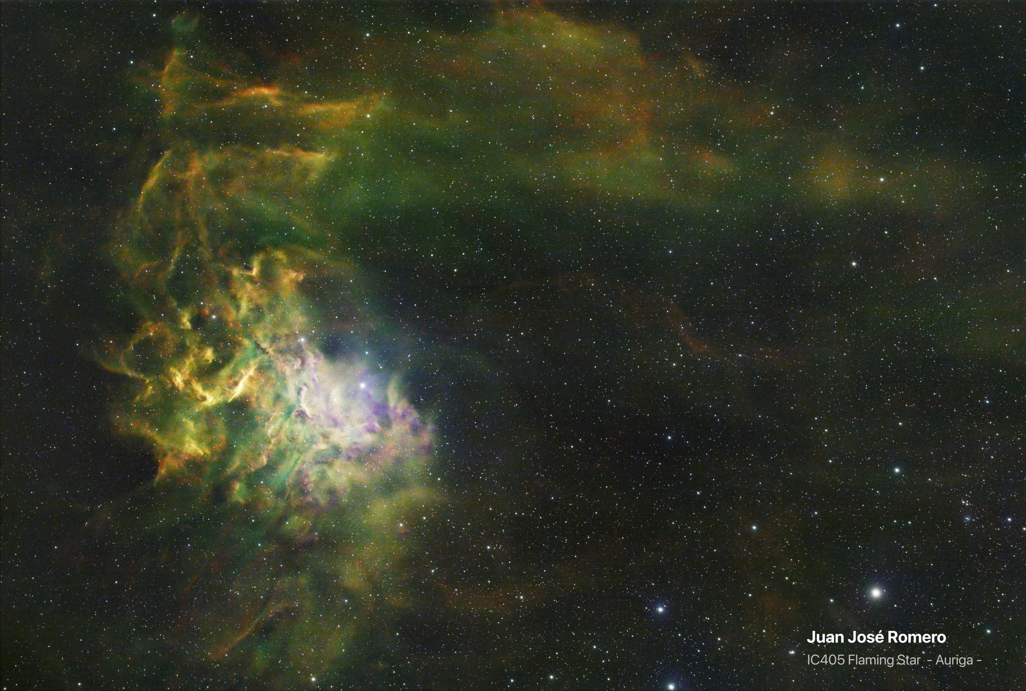 IC405 – Nebulosa de l'Estrella Flamejant