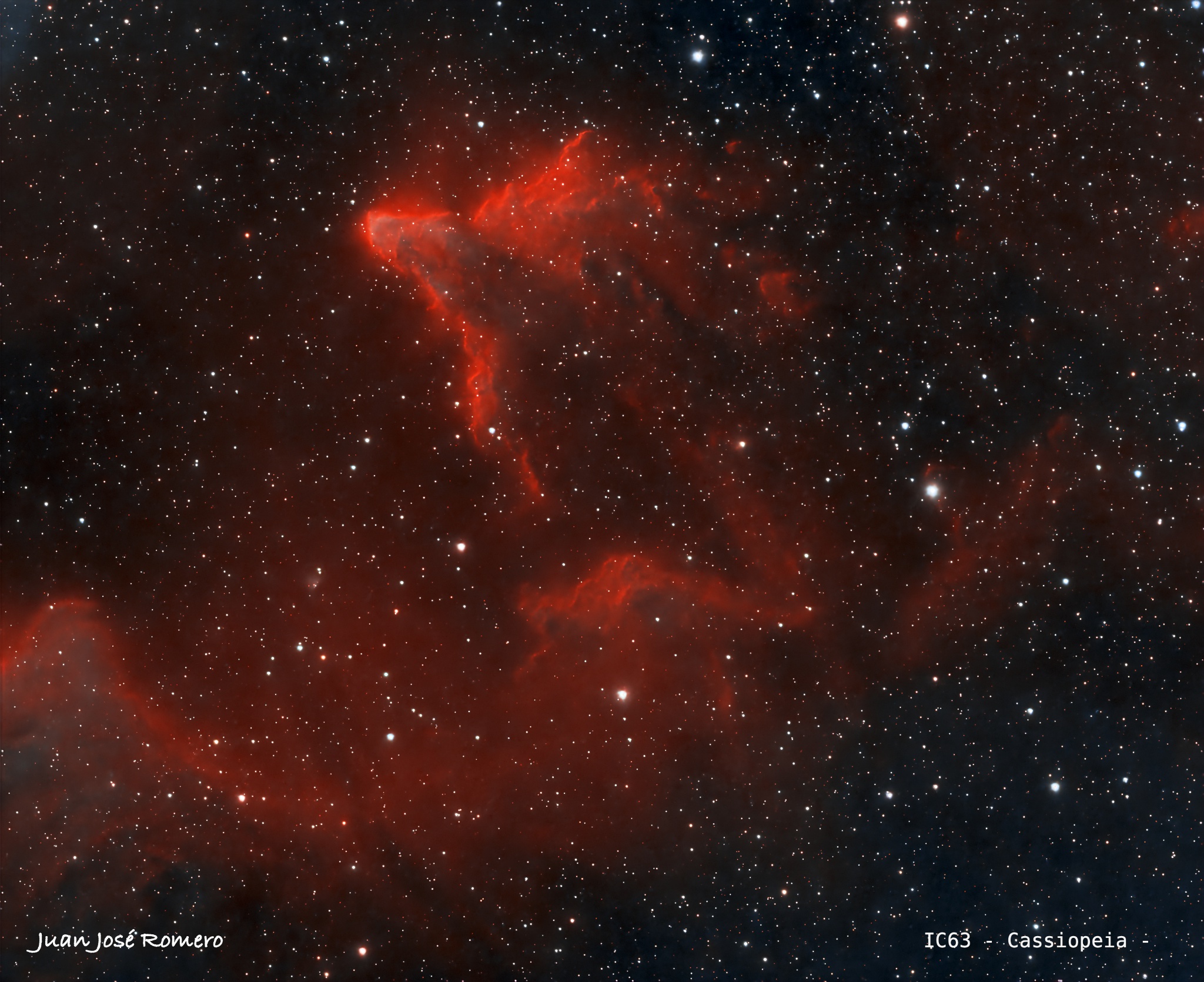 IC63 – Nebulosa del Fantasma de Cassiopeia