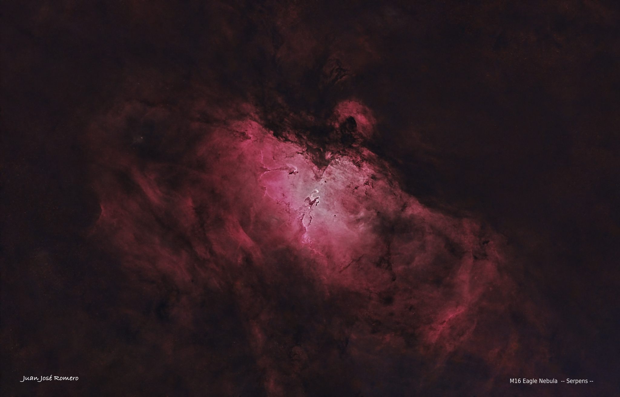 Versió sense estrelles: M16, Nebulosa de l’Àguila (NGC6611)