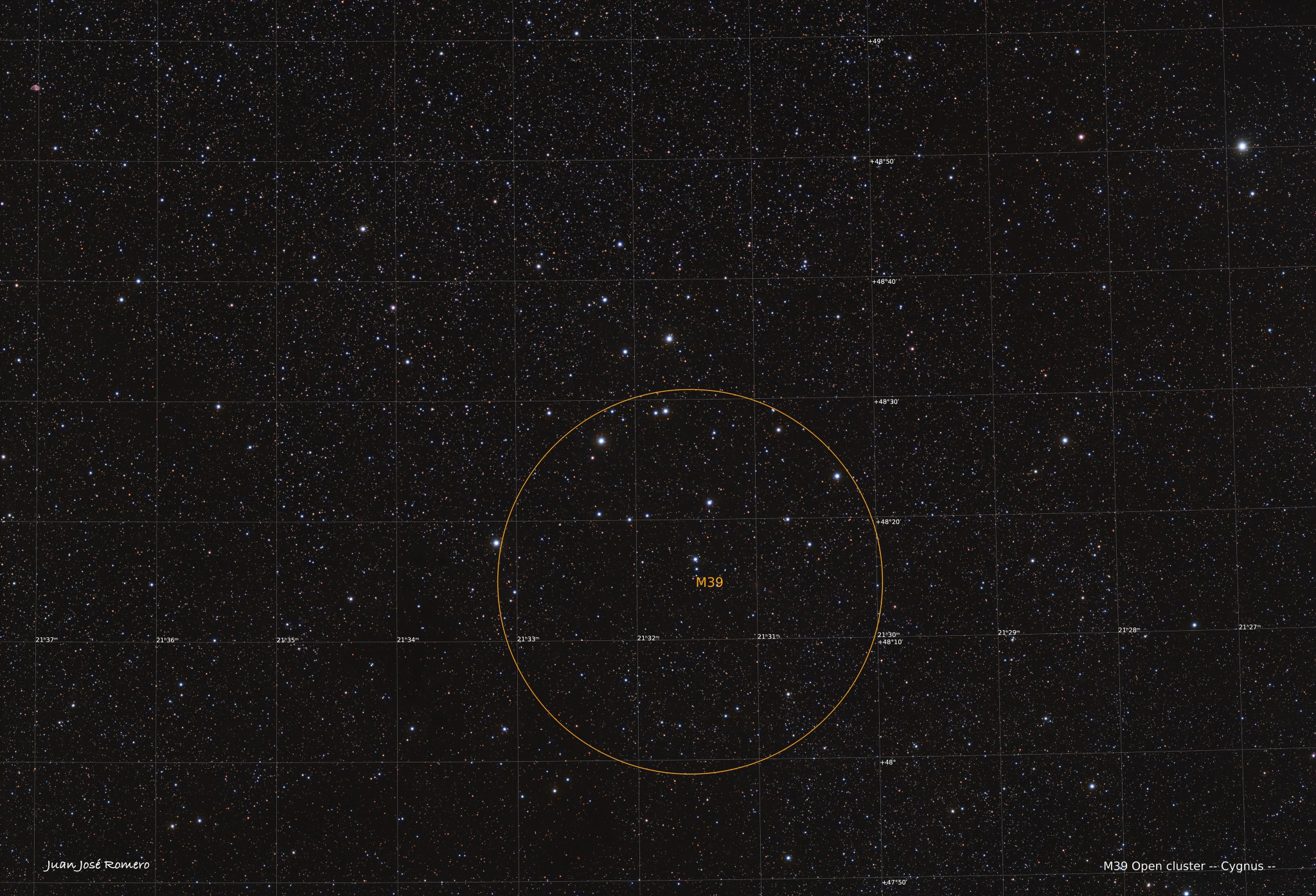 Estrelles identificades: M39 – Cúmul obert