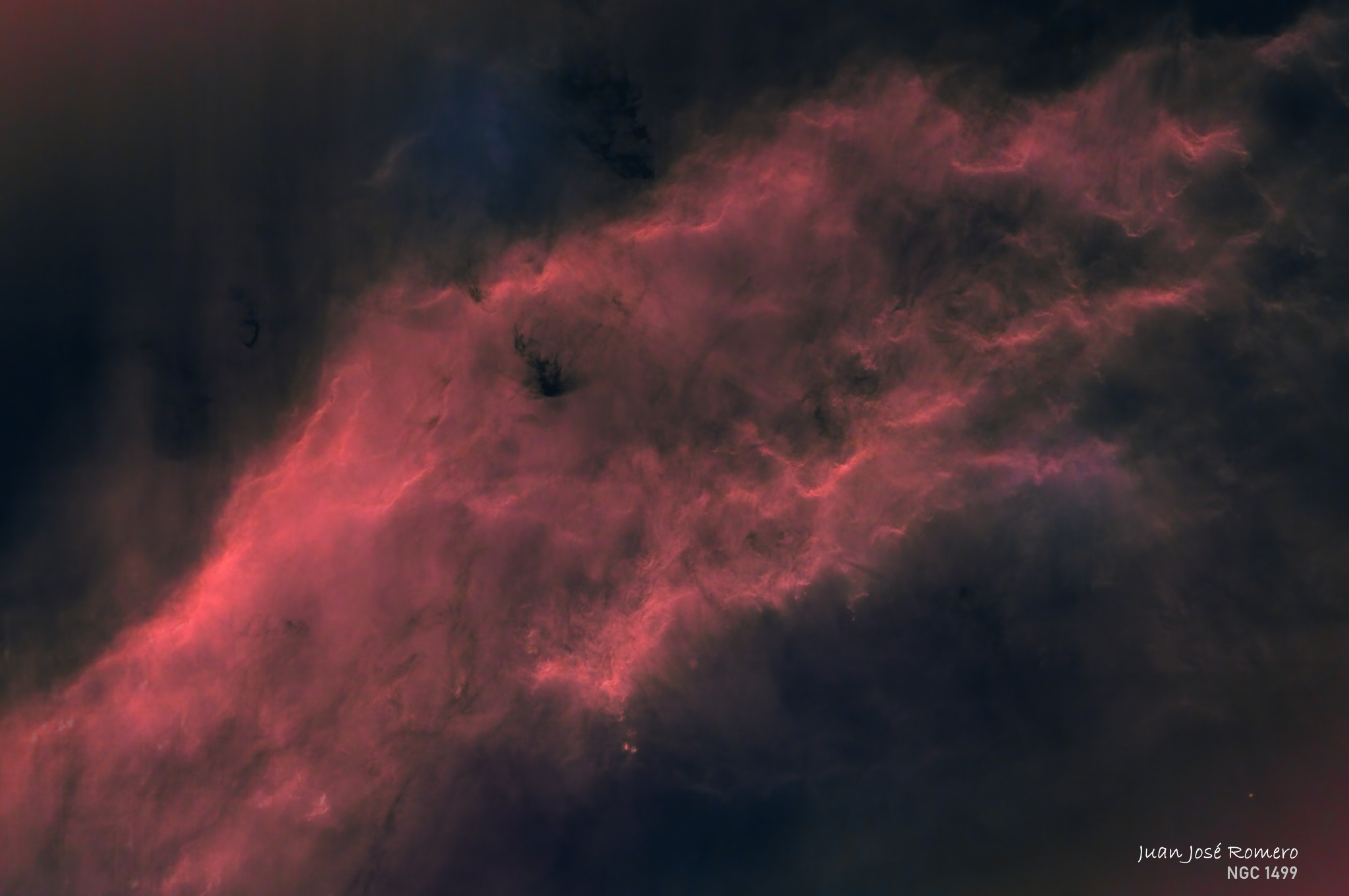 Versió sense estrelles: NGC1499 – Nebulosa de Califòrnia