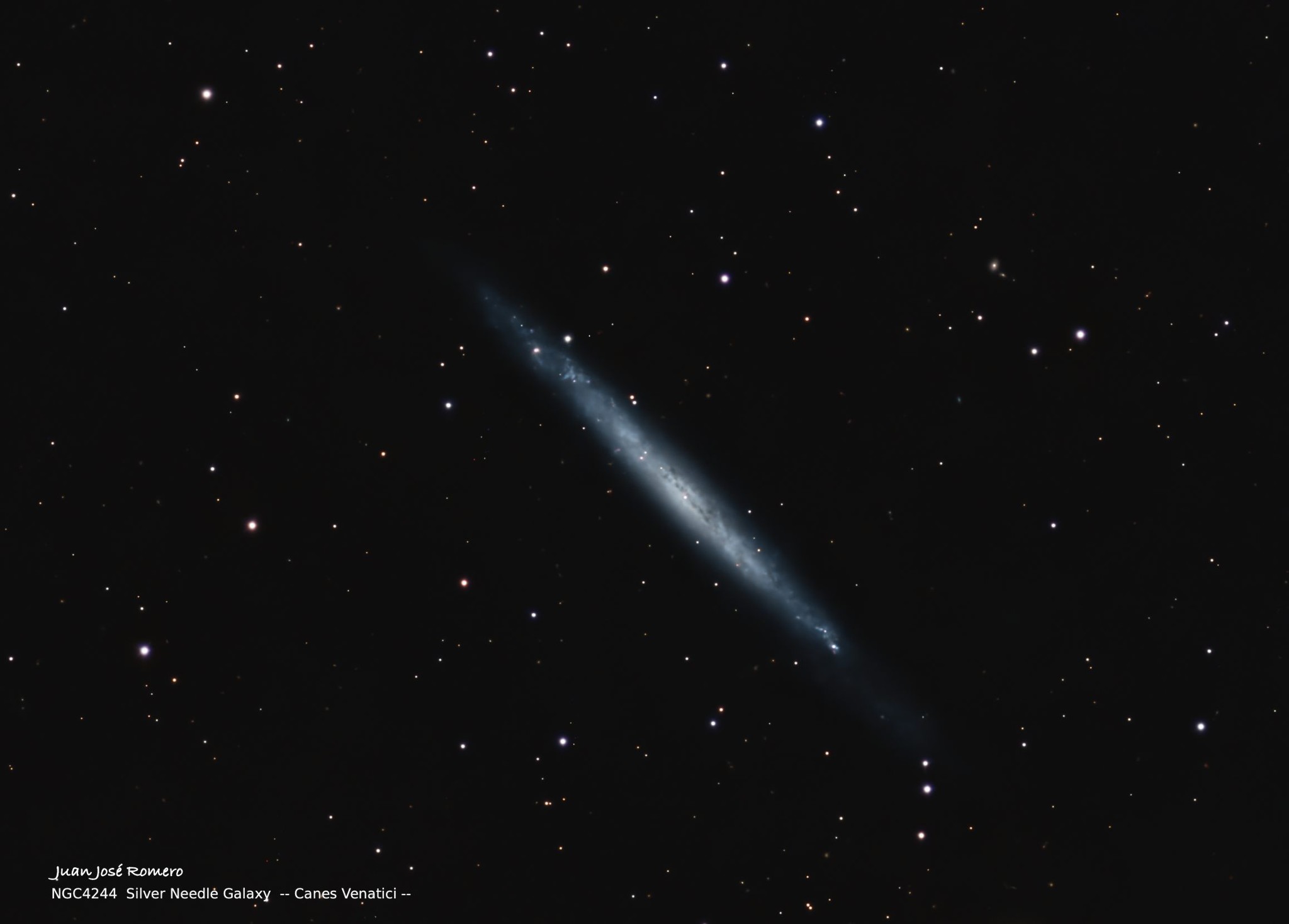 NGC4244 – Galàxia de l'Agulla de Plata