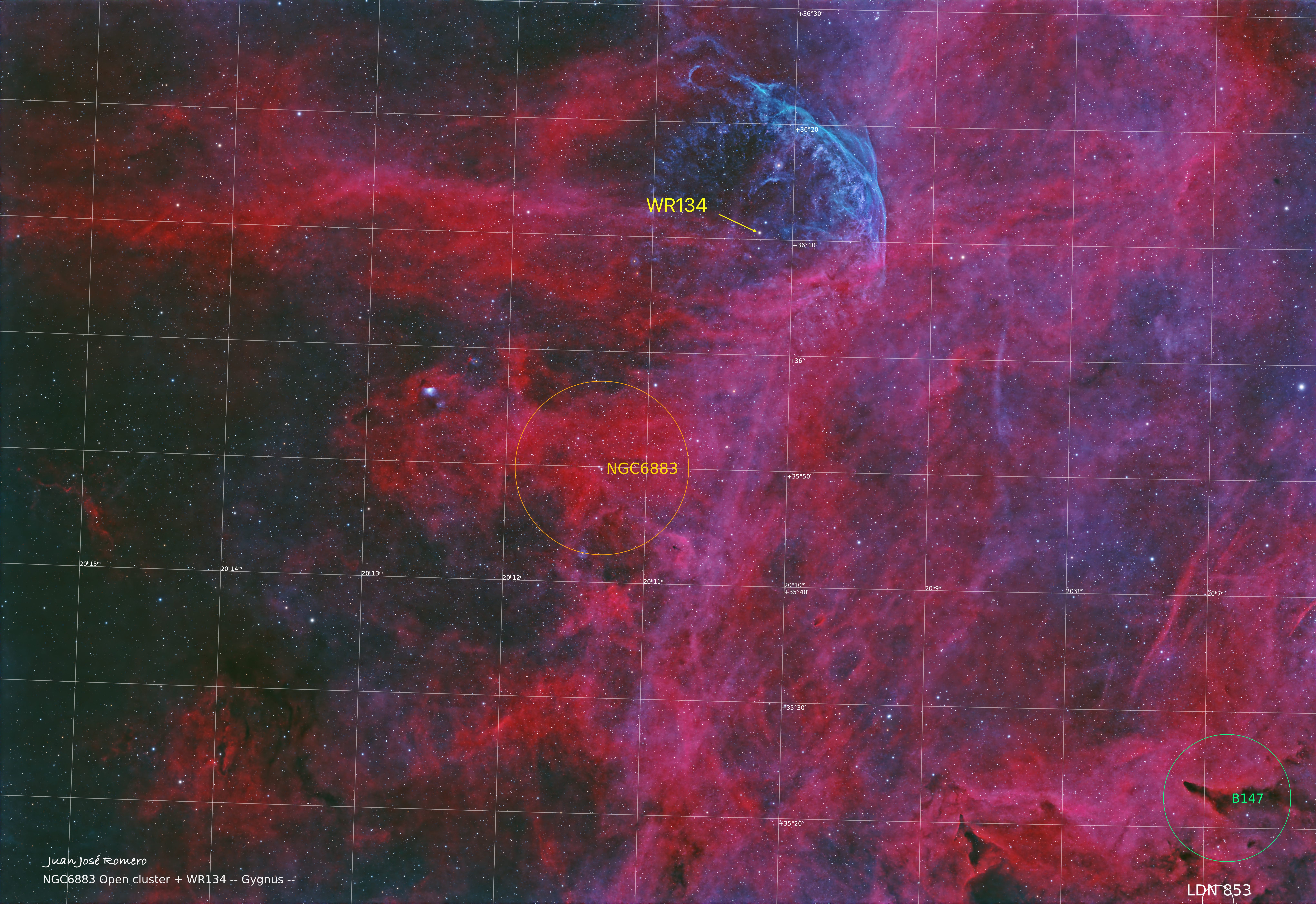 Objectes identificats: NGC6883 – Cúmul obert