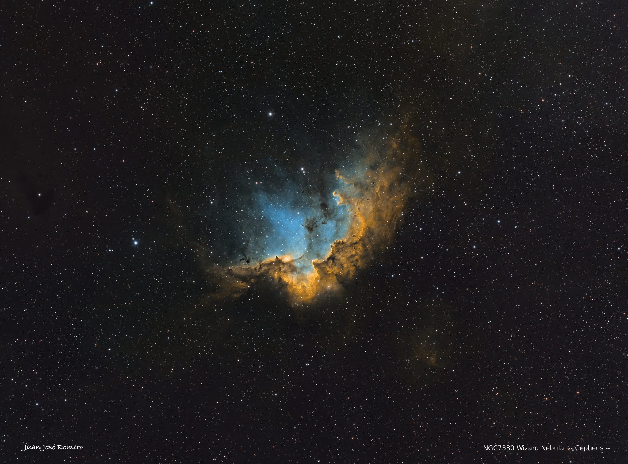 Detall de NGC 7380: NGC 7380 – Nebulosa del Mag