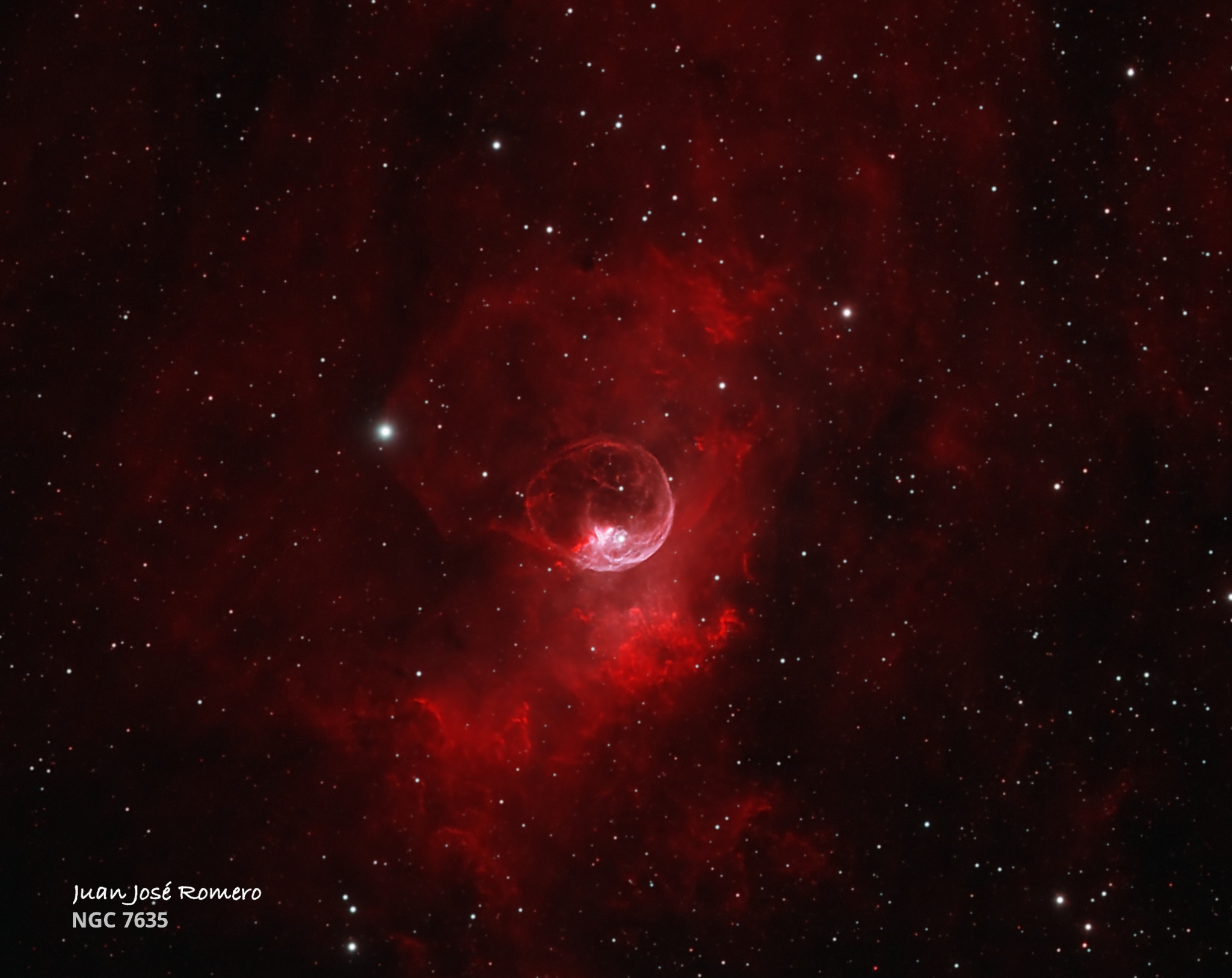 Retall en HOO: NGC7635 – Nebulosa de la Bombolla