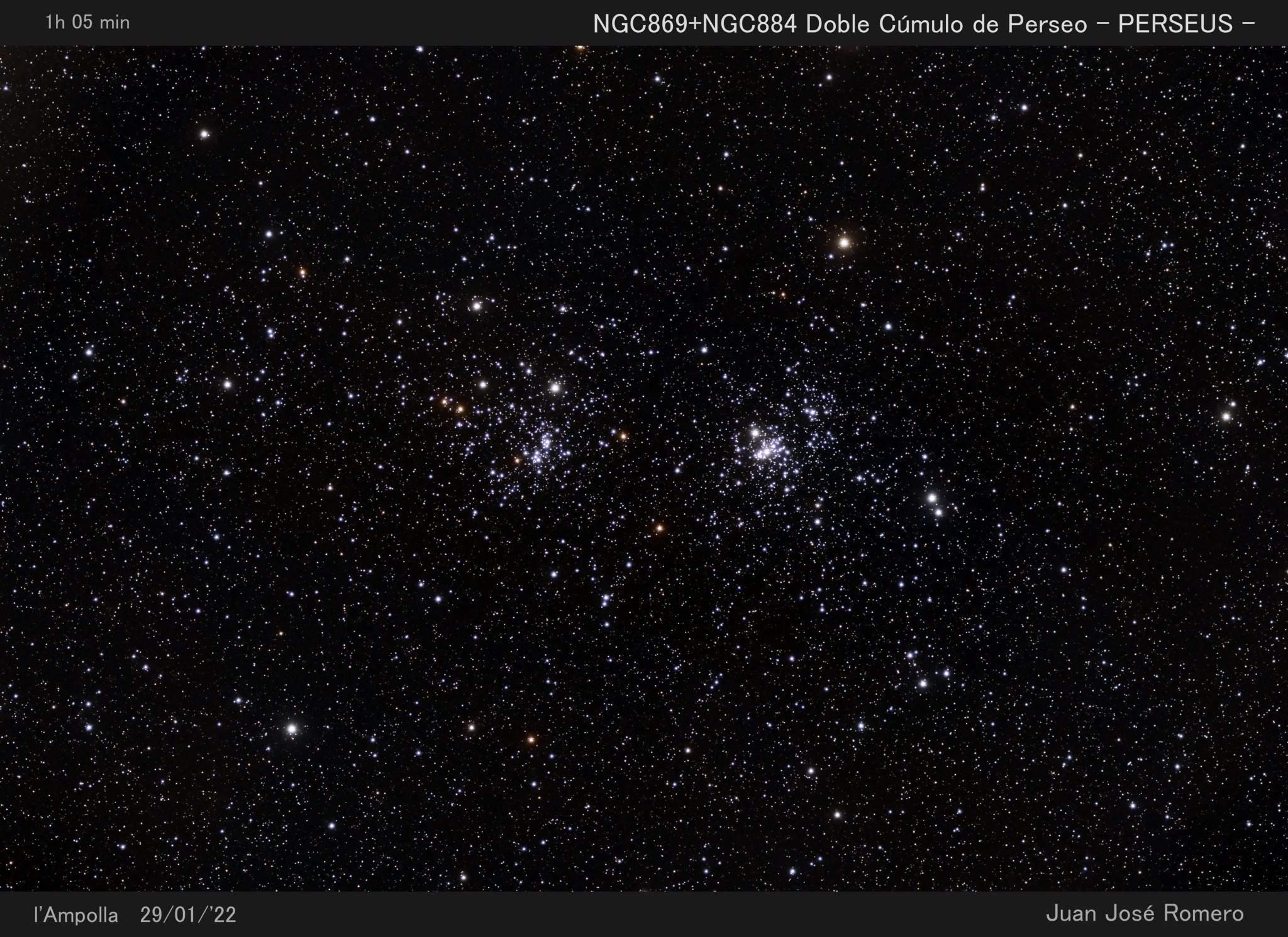NGC 869 i NGC 884 – Doble Cúmul de Perseus