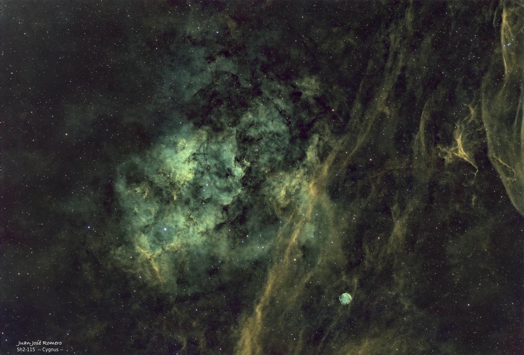 Sh2-115, Nebulosa d’emissió