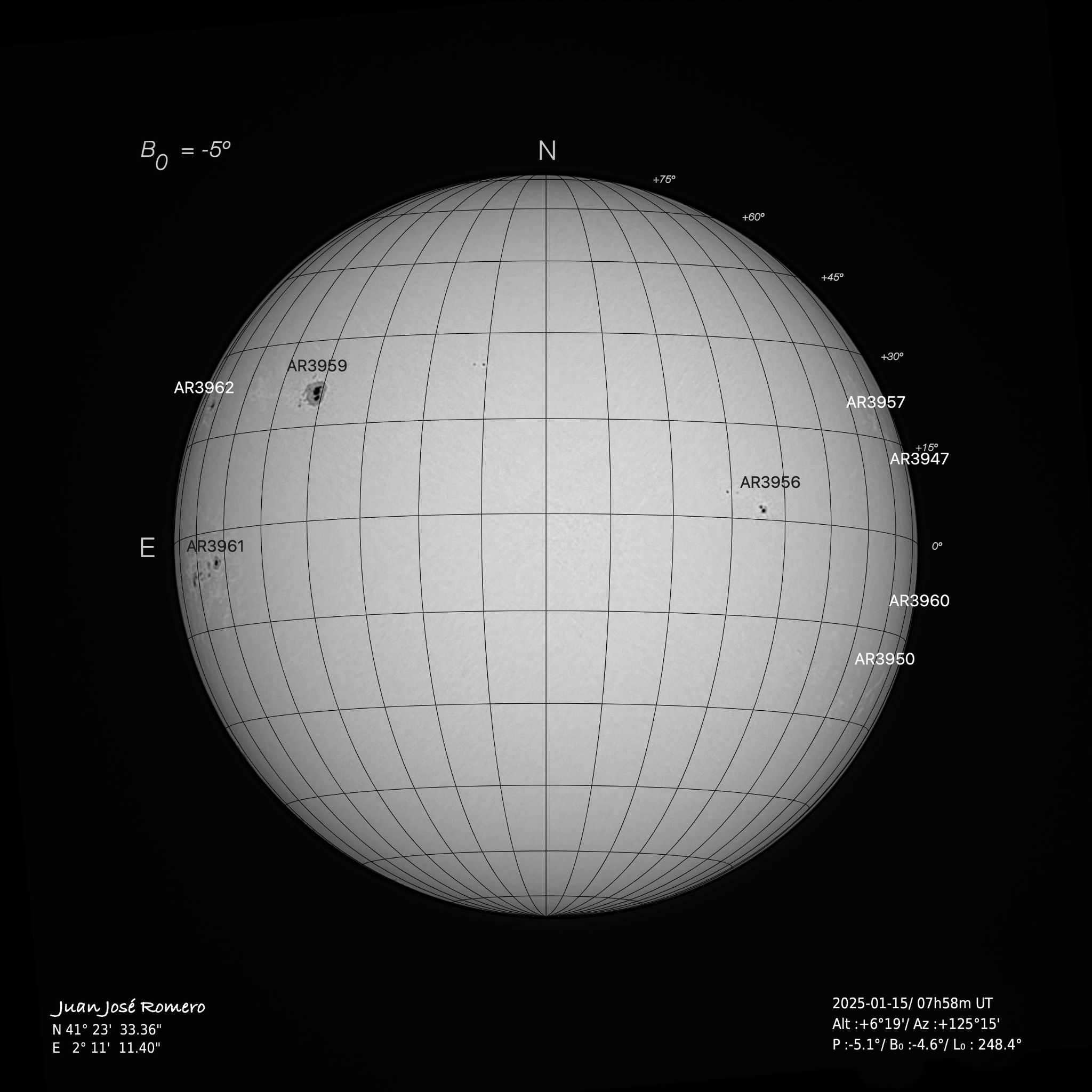 fotografia solar, 15 de gener del 2025