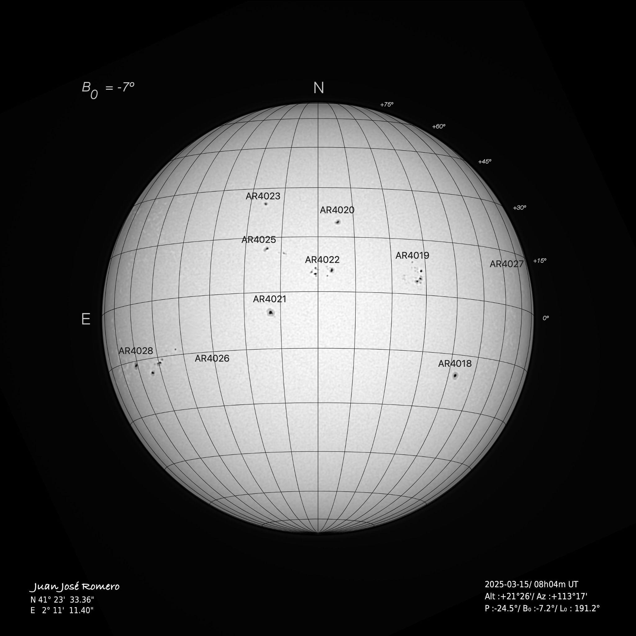 fotografia solar, 15 de març del 2025