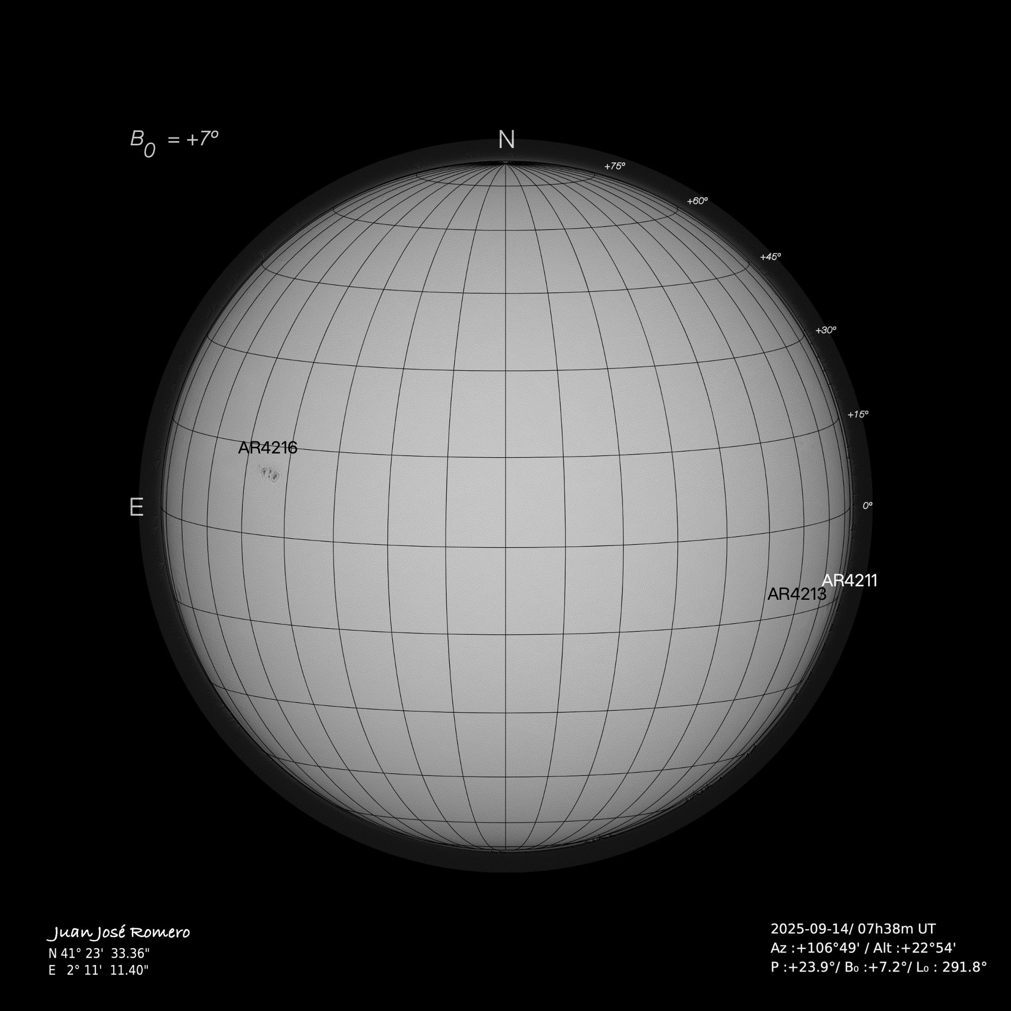 fotografia solar, 14 de setembre del 2025